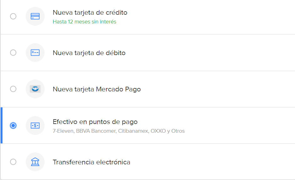 seleccionamos pagar en oxxo nuestro producto de mercado libre