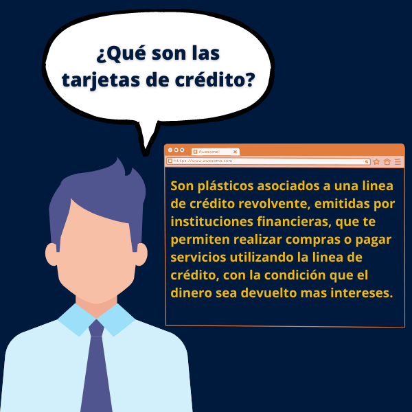 En esta imagen explicamos que son las tarjetas de crédito