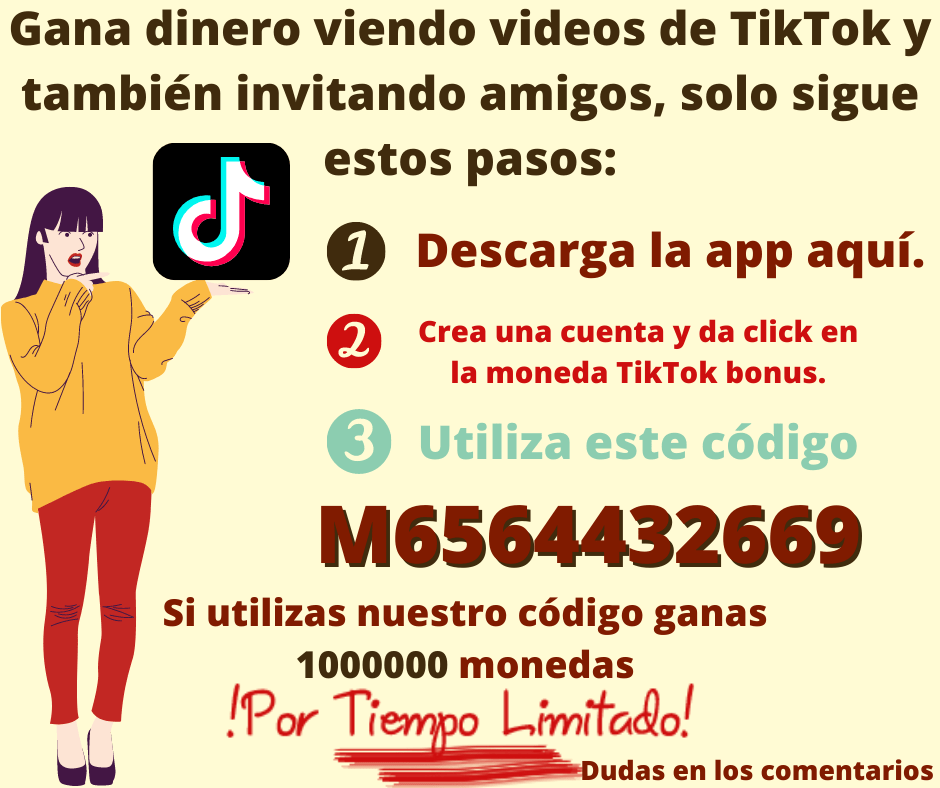 Pasos para asociar un código a la app de tiktok lite