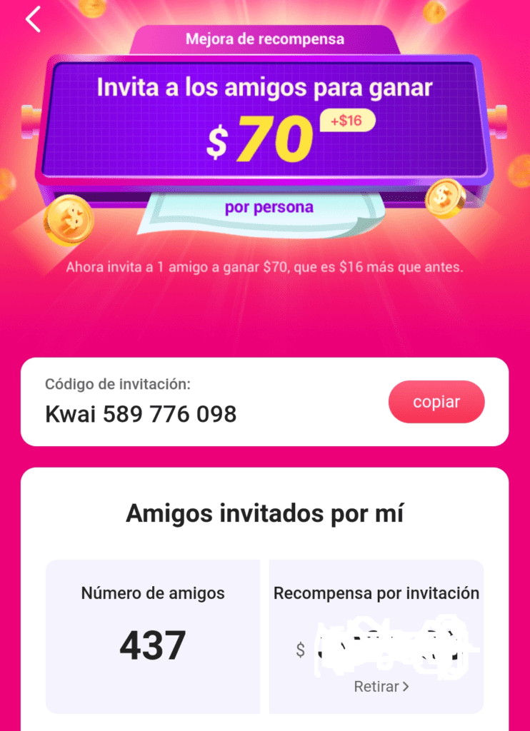 copiar enlace de perfil kwai