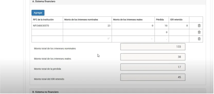 Declaración anual cetes