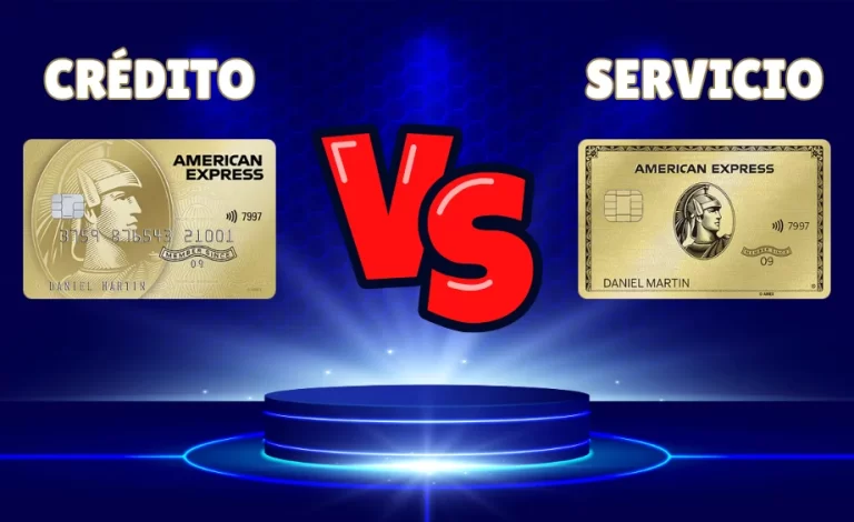 DIFERENCIA entre las TARJETAS de crédito y de servicios de AMERICAN EXPRESS