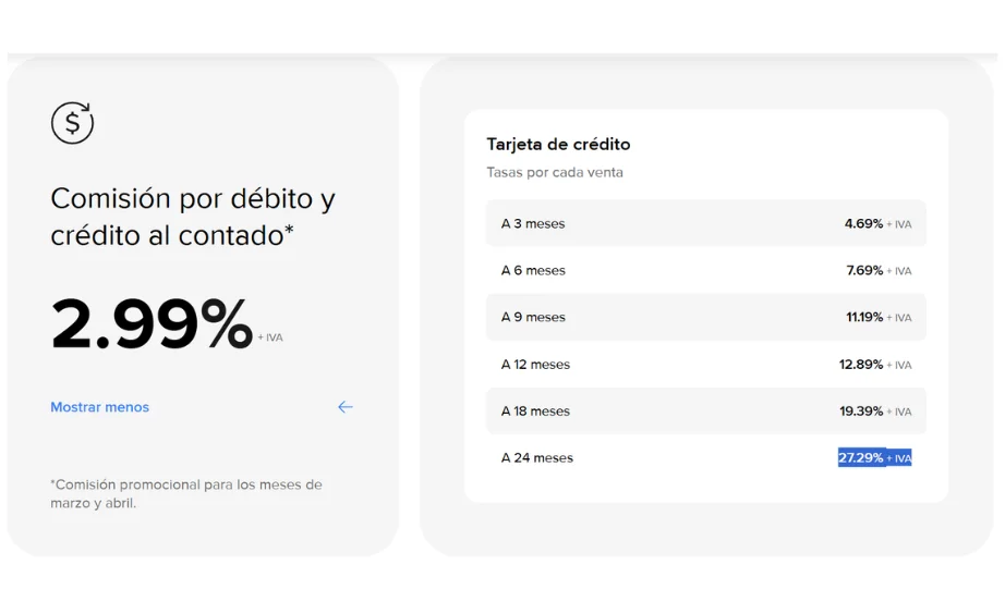 Costos y comisiones Point Tap de Mercado Pago México Costos y comisiones Point Tap de Mercado Pago México